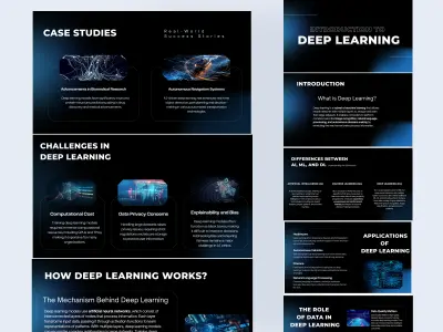 تصميم عرض تقديمي: مقدمة عن التعلم العميق "Deep Learning"