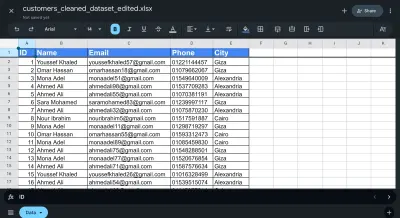 تنظيم بيانات اتصال متكامله (Emails & phones)