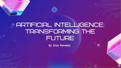 تصميم عرض تقديمي احترافي عن مستقبل الذكاء الاصطناعي (AI Strategy Presentation).