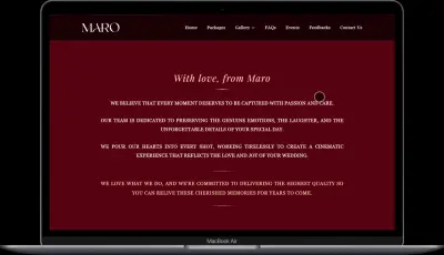 Wedding Business Website