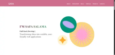 موقع ويب تعريفي احترافي (Portfolio)