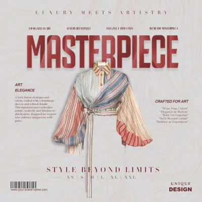 إعلان أزياء فاخرة