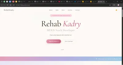 تصميم موقع portfolio باستخدام HTML5, CSS3, JavaScript