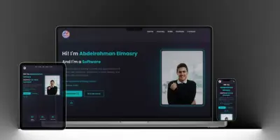 تصميم موقع Portfolio احترافي وعصري