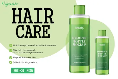 Organic Hair Care — Product Ad Concept