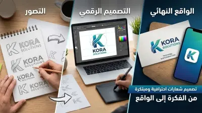 تصميم شعار Logo Design وهوية بصرية متكاملة تهدف إلى بناء علامة تجارية فريدة ومتميزة