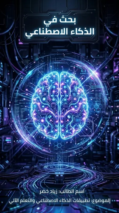 تصميم وتنسيق بحث أكاديمي شامل عن الذكاء الاصطناعي (باللغة العربية)