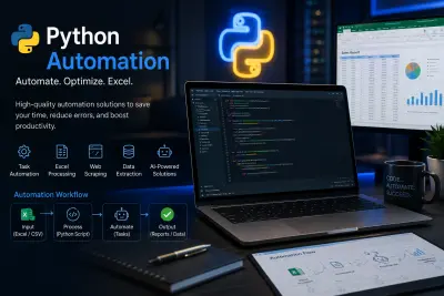تطوير سكربت Python Automation لمعالجة البيانات والأتمتة