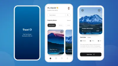 تكويد وبرمجة واجهة تطبيق سياحة وسفر (Travel App) باستخدام Flutter