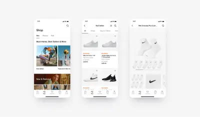 برمجة وتكويد واجهة تطبيق نايك للملابس الرياضية (Nike App Clone) باستخدام Flutter