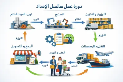 دورة المشتريات على نظام سلاسل الامداد المعروف ERP
