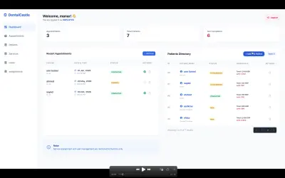 dashboard for clinic system