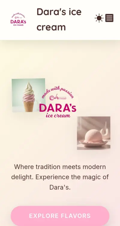 Dara's ice cream