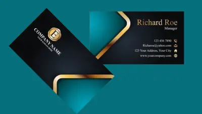 تصميم كارت شخصي لأصحاب المشاريع والشركات.