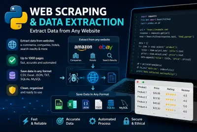 استخراج البيانات من مواقع الإنترنت باستخدام Python Web Scraping