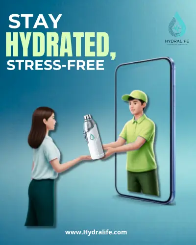 تصميم إعلان ترويجي لتطبيق توصيل منتجات - حملة "HYDRALIFE" الرقمية