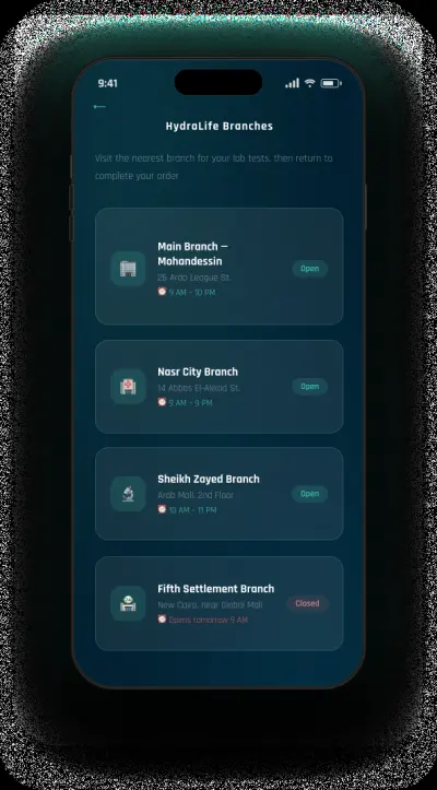 تصميم واجهة مستخدم (UI/UX) لتطبيق "HYDRALIFE" - تجربة مستخدم عصرية وسلسة