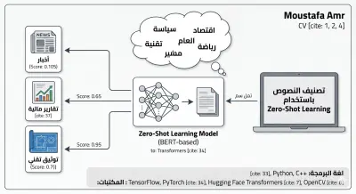 تصنيف النصوص بدون تدريب مسبق باستخدام Zero-Shot Learning