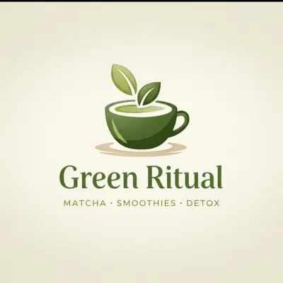 تصميم هوية بصرية كاملة لعلامة "Green Ritual" الصحية