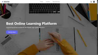 صورة العمل تصميم وتطوير موقع كورسات تعليمي متعدد الصفحات – Course Website Project