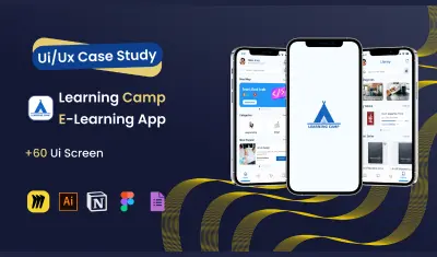 تطبيق تعليمي (E-Learning Mobile App Design)