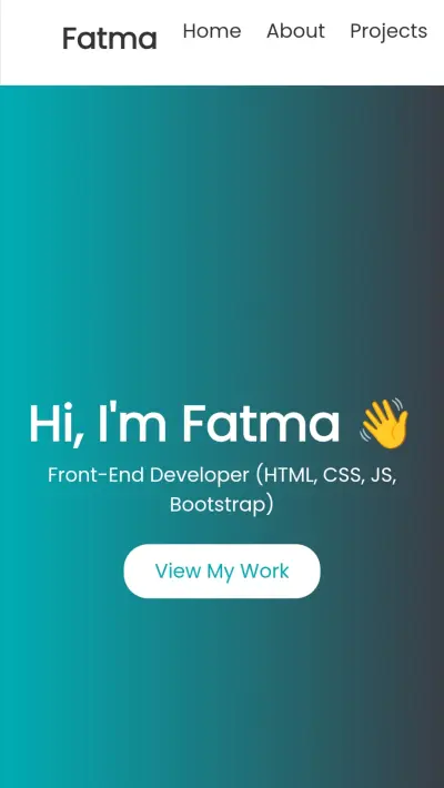 موقع بورتفوليو احترافي باستخدام HTML و Bootstrap