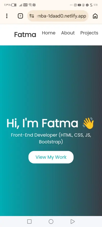 موقع بورتفوليو احترافي باستخدام HTML و Bootstrap