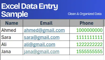 إدخال بيانات وتنظيمها على Excel باحترافية
