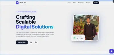 برمجة وتصميم موقع تعريفي (Portfolio) احترافي وعصري