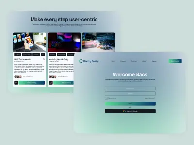 تصميم واجهة منصة تعليمية - Clarity Design
