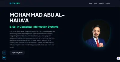 موقع بورتفوليو شخصي (Personal Portfolio Website)