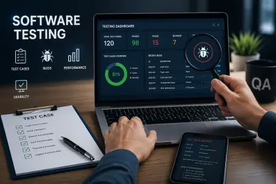 تنفيذ اختبار جودة شامل (Manual & ِ Aoutmation Testing) للتطبيق أو الموقع
