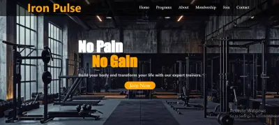 Gym Landing Page