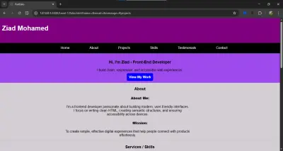 Portfolio Page