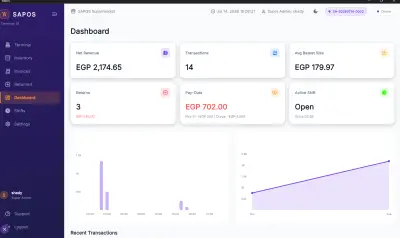 SAPOS - نظام إدارة مبيعات ونقاط بيع (Desktop POS System) باستخدام Flutter