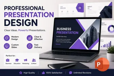 تصميم عروض تقديمية احترافية وعصرية( PowerPoint )