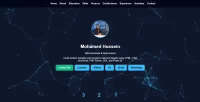 تصميم برتفوليو احترافي