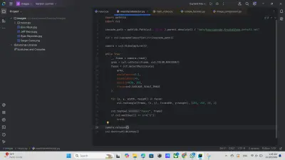 مشروع Face Detection باستخدام Python و OpenCV (كشف الوجوه في الوقت الحقيقي بالكاميرا)
