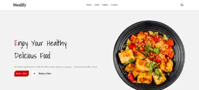 Burger Restaurant Landing Page