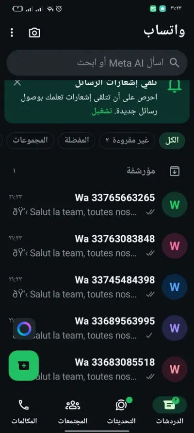 التسويق عبر واتساب