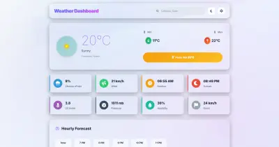 لوحة معلومات الطقس