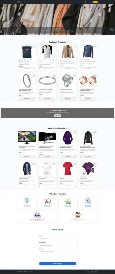 Modern E-Commerce Web App
