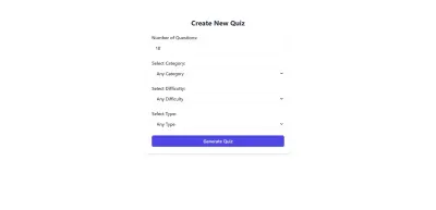 Quiz App with Dynamic Questions and Real-Time Scoring