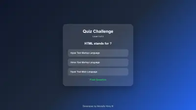 Quiz Challenge Website
