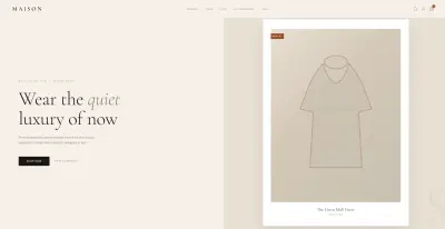 Maison – Fashion Clothing Store Landing Page | Front-End Web Project