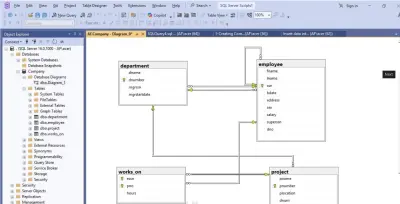 تصميم قاعدة بيانات لشركة - Company Database Design (ER Diagram)