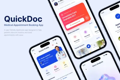 (QuickDoc (Mobile App UI/UX