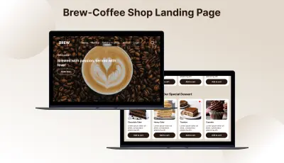 Brew-Coffee Shop (Landing Page UI/UX)