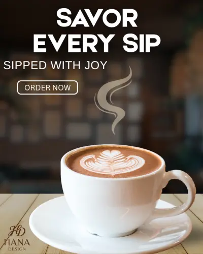 تصميم بوست سوشيال ميديا عصري لبراند قهوة